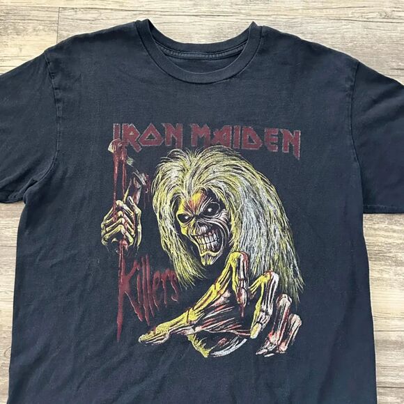 Vintage Iron Maiden 08/09 Somewhere Back In Time World Tour T-Shirt Size M - Picture 2 of 4